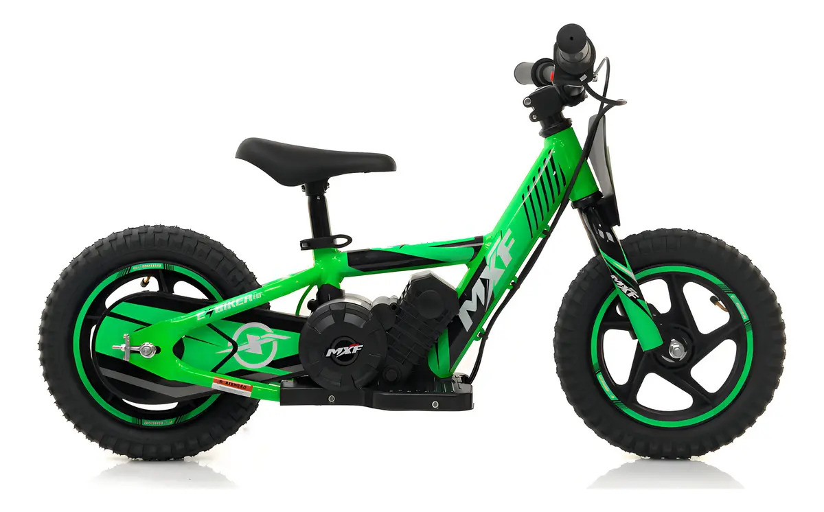 Mini Bicicletinha Bike Elétrica Aro 12 Para Criança Cor Verde