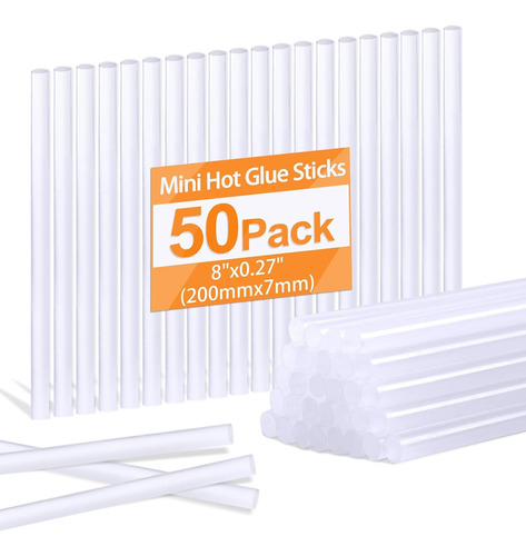 Barras De Silicon Mayoreo 7x200mm 50pcs Hot Melt Sticks