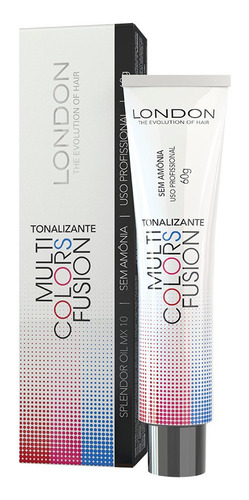  Tonalizante Multi Colors Fusion London Cosmeticos 60g Tom 0.43