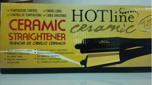 Plancha Para Cabello Hot Line Con Cable Giratorio Hlst005