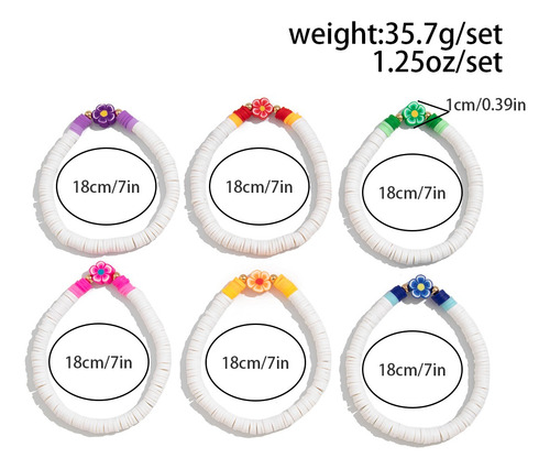 Pulseras Elásticas Y2k Boho Flower Para Mujer, Joyas Para Fi