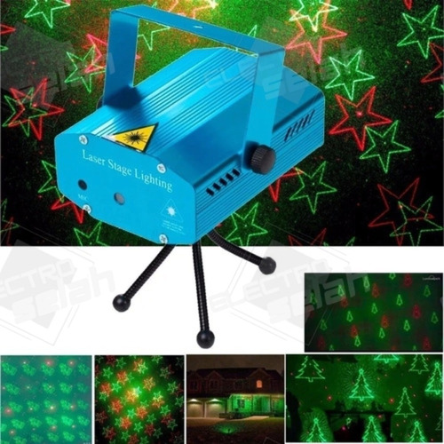 Mini Projector Laser Formas De Navidad Rojo/verde