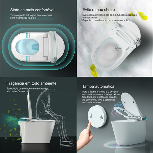 Vaso Sanitário Inteligente Luxo Smart Toilet Bacia Sanitária