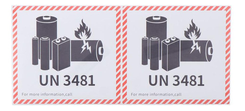 Adhesivo De Placa De Cobre Battery Fire Labels