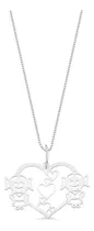 Comprar Colar Veneziana 50 Amor Por Filhas Menina E Menina Prata 925