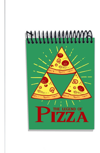 Imagem 1 de 2 de Caderneta Capa Dura Video Game The Legend Of Zelda Pizza
