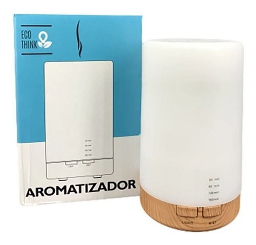 Imagen 2 de 5 de Humidificador Aromatizador Cilindro Led 7 Colores Aceites