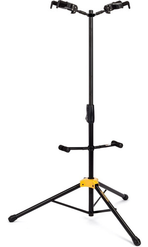 Parante Para Dos Guitarras Hercules Gs422b Stand Color Negro