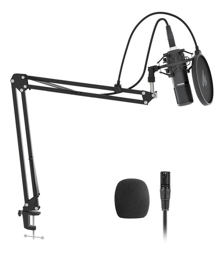 Kit Maono Au-pm320s Micrófono Condenser Cardioide Con Accesorios