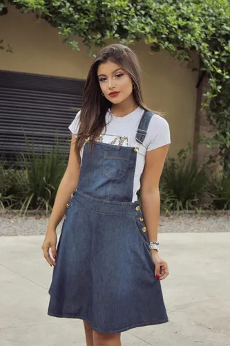 Roupa jardineira cheap jeans