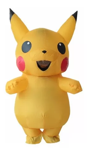 Disguise Fantasia adulta de luxo Pikachu unissex, Amarelo, Small/Medium