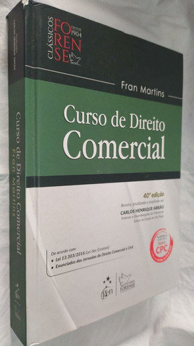 Livro - Direito Comercial Fran Martins 40ª Ed