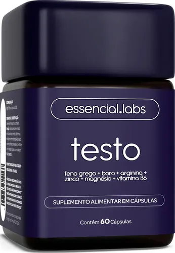 TESTO ESSENCIAL - Fórmula Exclusiva com Feno Grego, Boro, Arginin...