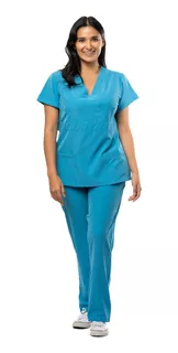 U Bárbara Pijama Quirúrgica Cruzada Stretch Scrub Uniforme