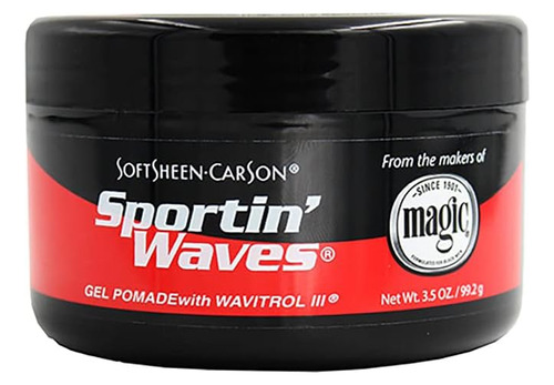 Softsheen Carson Sportin Waves Pomada Gel Con Wavitrol Iii 3