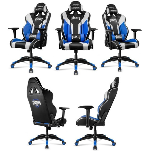 Silla Gamer Butaca Drift Giants Negro/azul Sillon Caballito