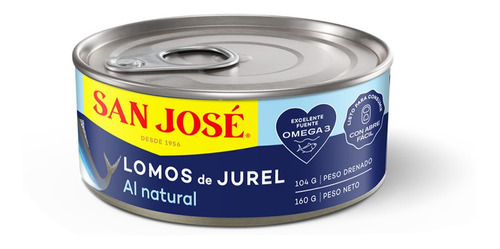 Lomos De Jurel Al Natural San Jose 160gr(6 Unidad)super