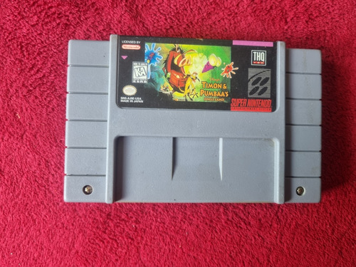 Timón Y Pumba Cartucho Repr0 Super Nintendo Snes 