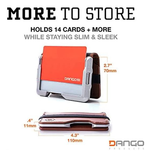 Billetera De Hombre Dango Bloqueo Rfid Marron Oscuro