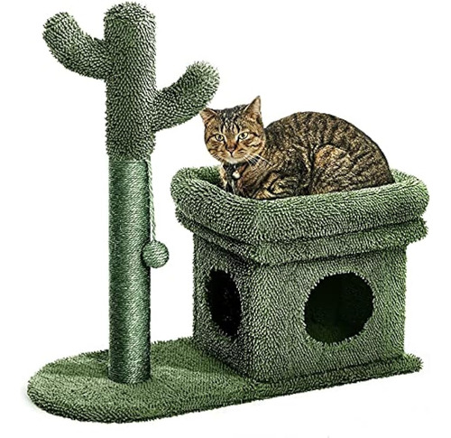 Catinsider 2 En 1 Poste Rascador Para Gatos Condominio Con B