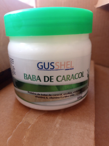 5pz De 500 Gr. Crema Mascarilla De Baba De Caracol Gusshel