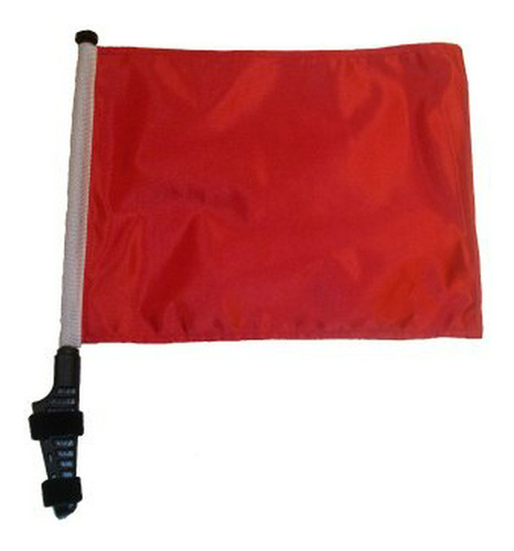 Bandera De Carrito De Golf Red Con Ssp Flags Ez En Y Soporte
