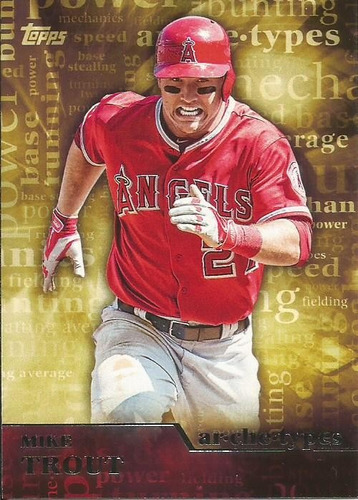 Barajita Mike Trout Archetypes Topps 2015 # A-4  Angels