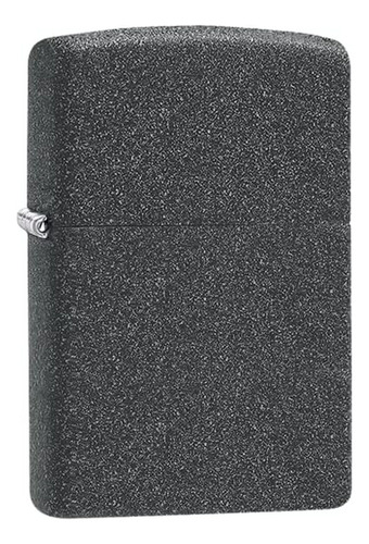 Encendedor De Bolsillo Zippo Classic Iron Stone, Negro