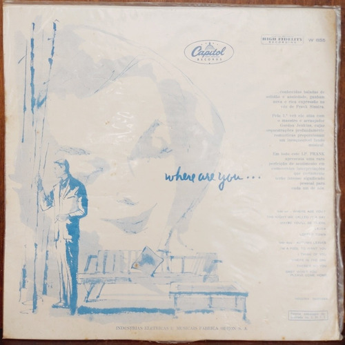 Vinil Lp Frank Sinatra Where Are You...