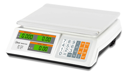 Balanza Mlab Market Scale 9048 Para Comercio Lcd Hasta 30kg