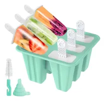 Comprar Molde Para Paletas Hielo Con 6 Cavidades, Moldes De Silicona
