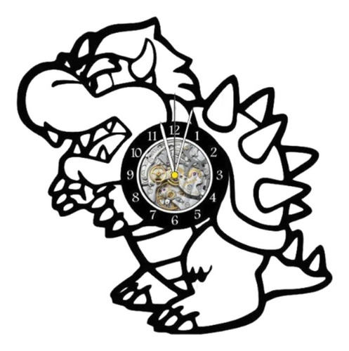 Reloj Corte Laser 1461 Super Mario Bros Bowser