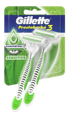 Gillette Máquinas De Afeitar Prestobarba3 Sensitive 2uds