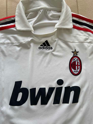 Camisa 2 - Branca - Milan - 2008 - adidas - S/n - Tam. M