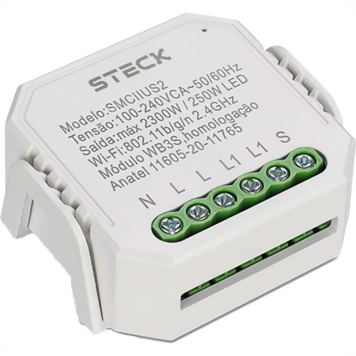 Interruptor Steck Smarteck 1 Modulo Interno Mini Wi-fi - Smc