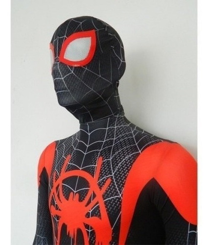 Imagen 3 de 10 de Traje Para Spiderman Miles Morales Cosplay Adultos Halloween