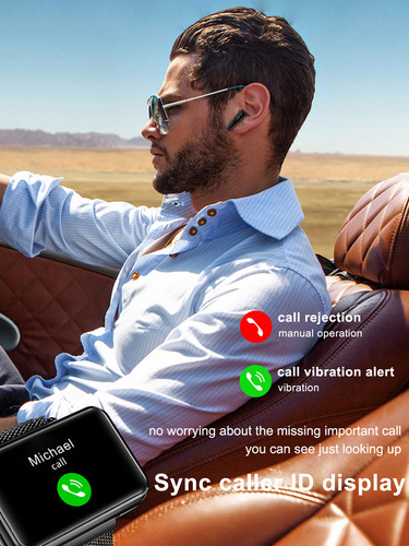 Ac T91 Smart Watch 2 En 1 Tws Auricular Bluetooth