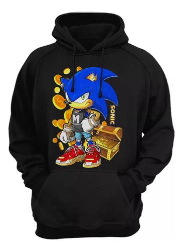 Buzo Canguro Estilo Sonic  V4 Unisex