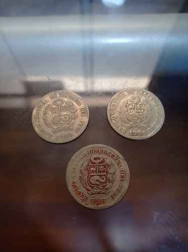Moneda 1 Sol 1994, 2000, 2001 Pintado Rojo 