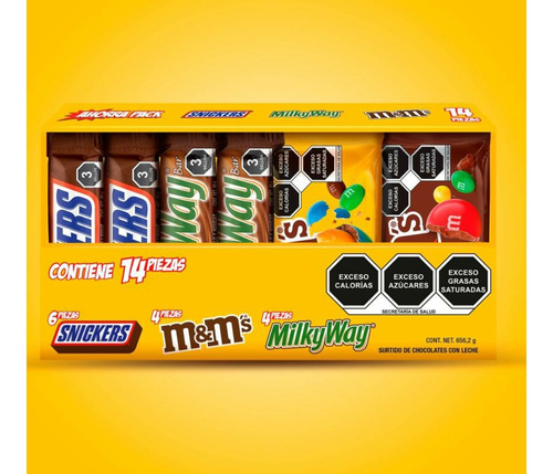 Milky Way Snickers M&ms Dulce Fiestas Surtido Chocolates Mar