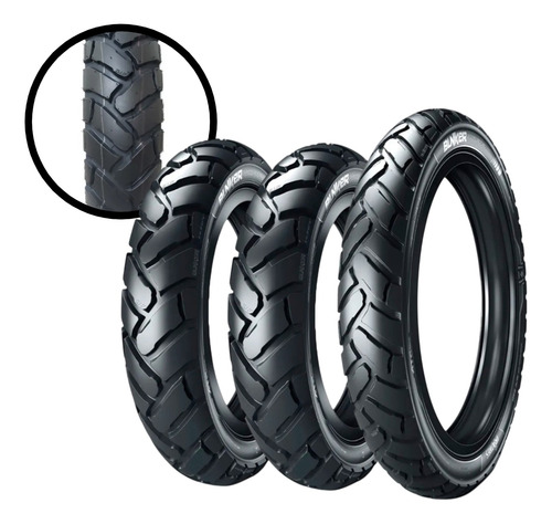 Pneu 90/90-21 E 2x 120/80-18 Ira Bunker Xr Tornado Nx Xtz