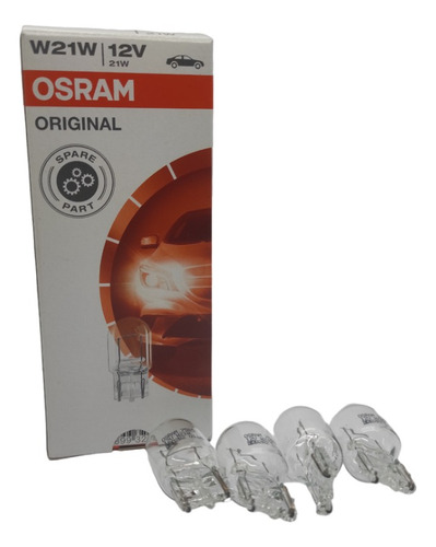 Bombillo Osram Muelita 2 Contactos 12v W21w Reemplazo Toyota