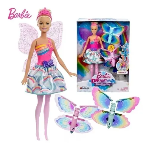 Barbie Dreamtopia Hada Alas Mágicas Muñeca