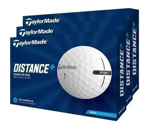Imagen 1 de 9 de Kaddygolf Pelota Golf Taylormade Distance+ Promo 3x2 Docenas
