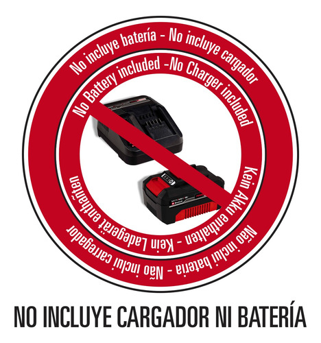 Imagen 2 de 10 de Ventilador Inalambrico 18v Einhell 180mm 3 Niveles Sin Bat