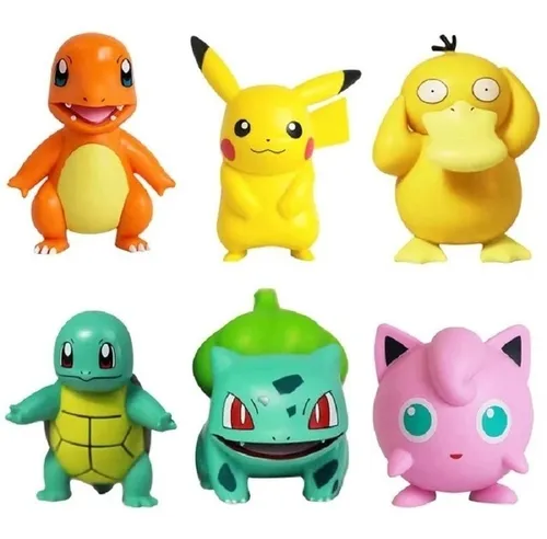 Kit 6 Figura Pokemon Pikachu Muñecos Coleccion