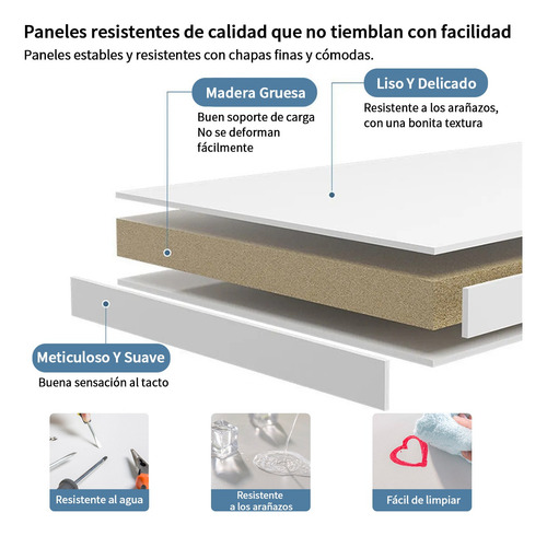Librero Almacenamiento Multicapa Con Cajón Minimalista 142cm