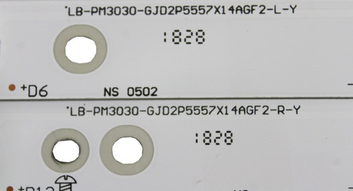Imagen 2 de 2 de Tiras De Leds Sony Kd-55x720f Lb-pm3030-gjd2p5557x14agf2-l-y