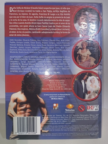 Corazón Salvaje Dvd Resumen Original De Telenovela Excelente (Usado)