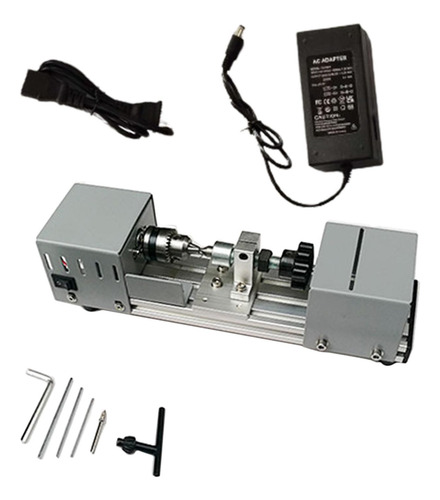 Mini Torno Cnc Máquina Herramienta Diy Carpintería Torno